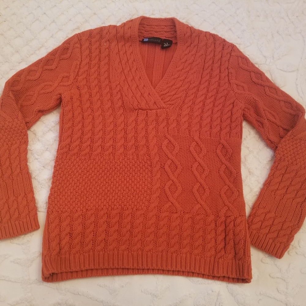 Relativity Burnt Orange Sweater M